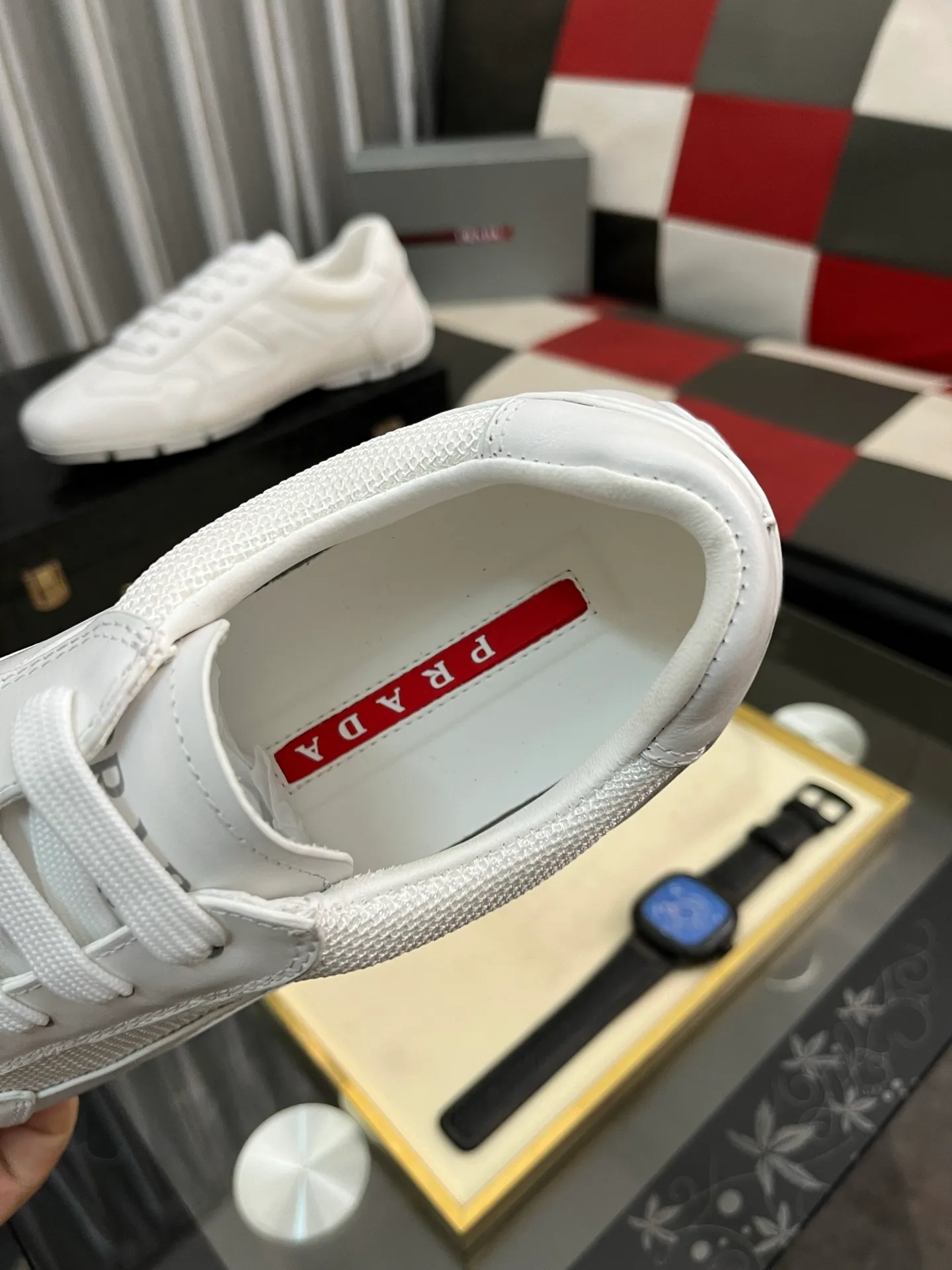 Men's men's shoes 💰458⌚️⌚️prada: new spring and summer casual shoes, sports sneakers, fabric: imported cowhide, lining: original lining, sole: original sole, size: 38-444️⃣colors available